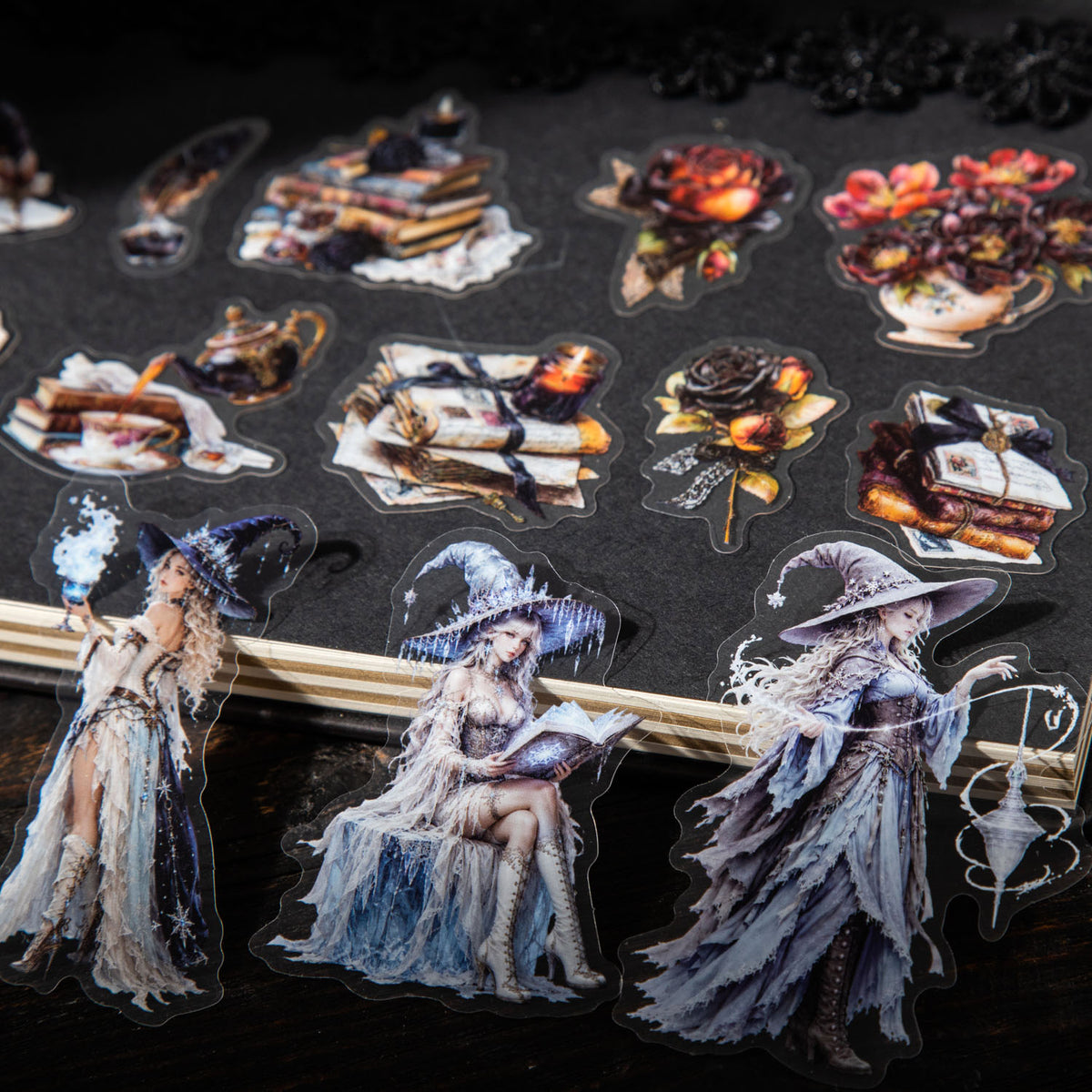 The Four Seasons Witches PET Stickers -15Pcs each pack