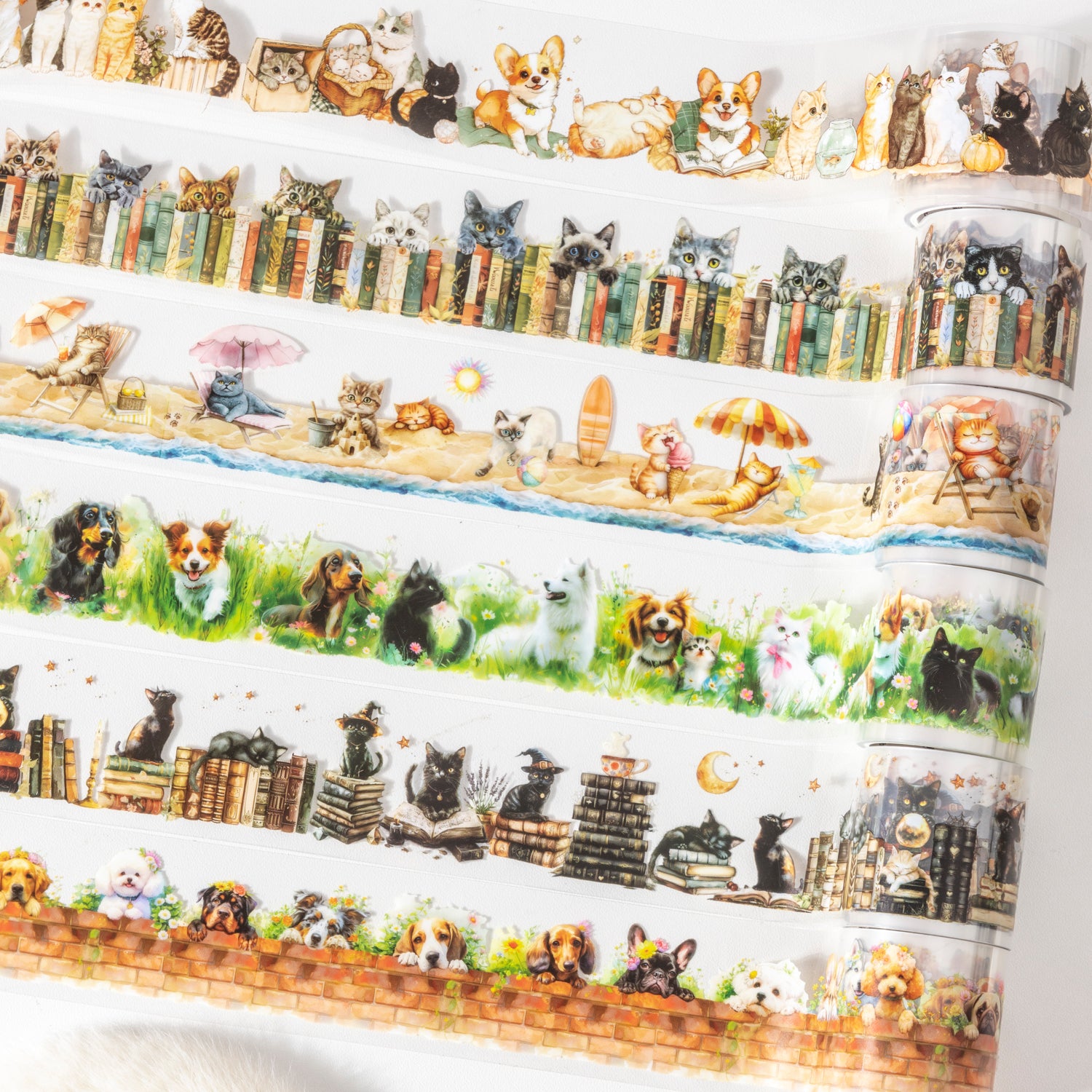 0705 Cat and puppy PET tape -4cm*2M