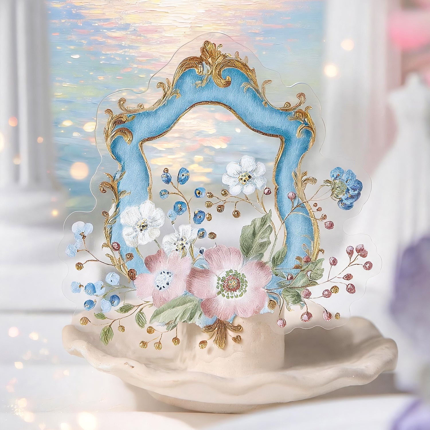 Rococo Letter PET Stickers -16Pcs each pack