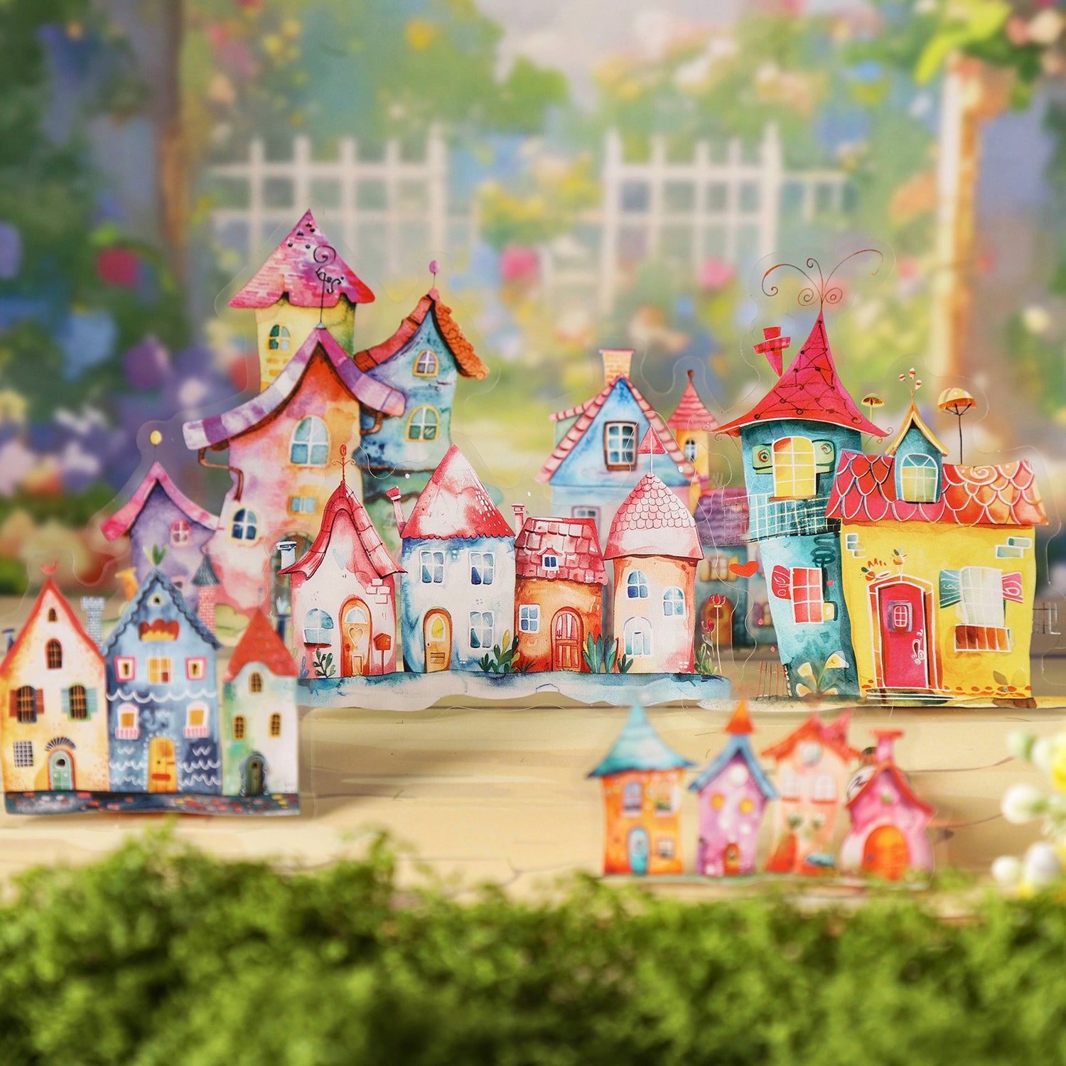 0409 Funny House Series PET Sticker -10Pcs each pack