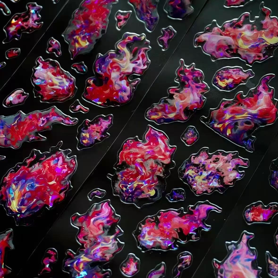 Blazing Dusk Shell Gloss Pre-cut PET Tape (6 x 100 cm) 1 loop