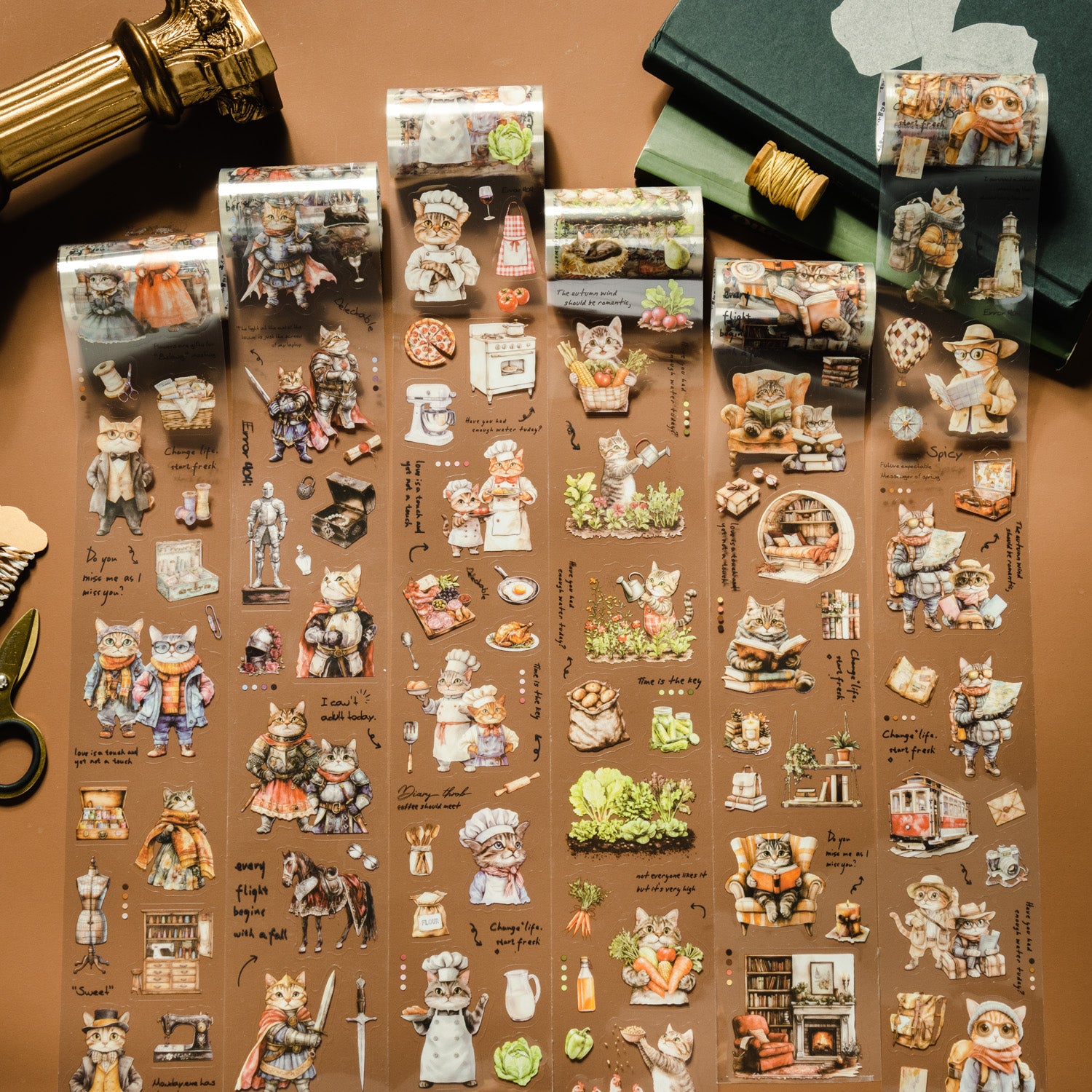 0809 Cat's life PET tape -6.5cm*2m