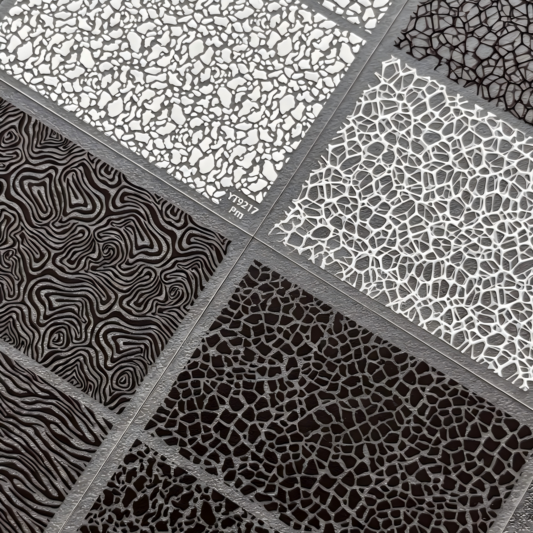 M325- Vintage Texture Background Flat Mini sticker 1 Pcs