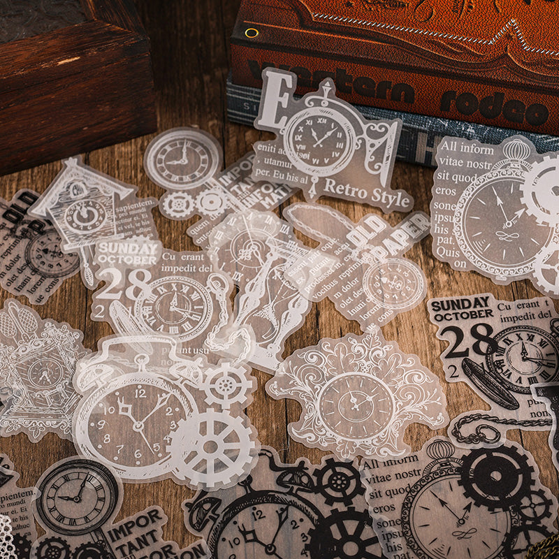 0802 Vintage vellum paper Sticker -20Pcs each pack