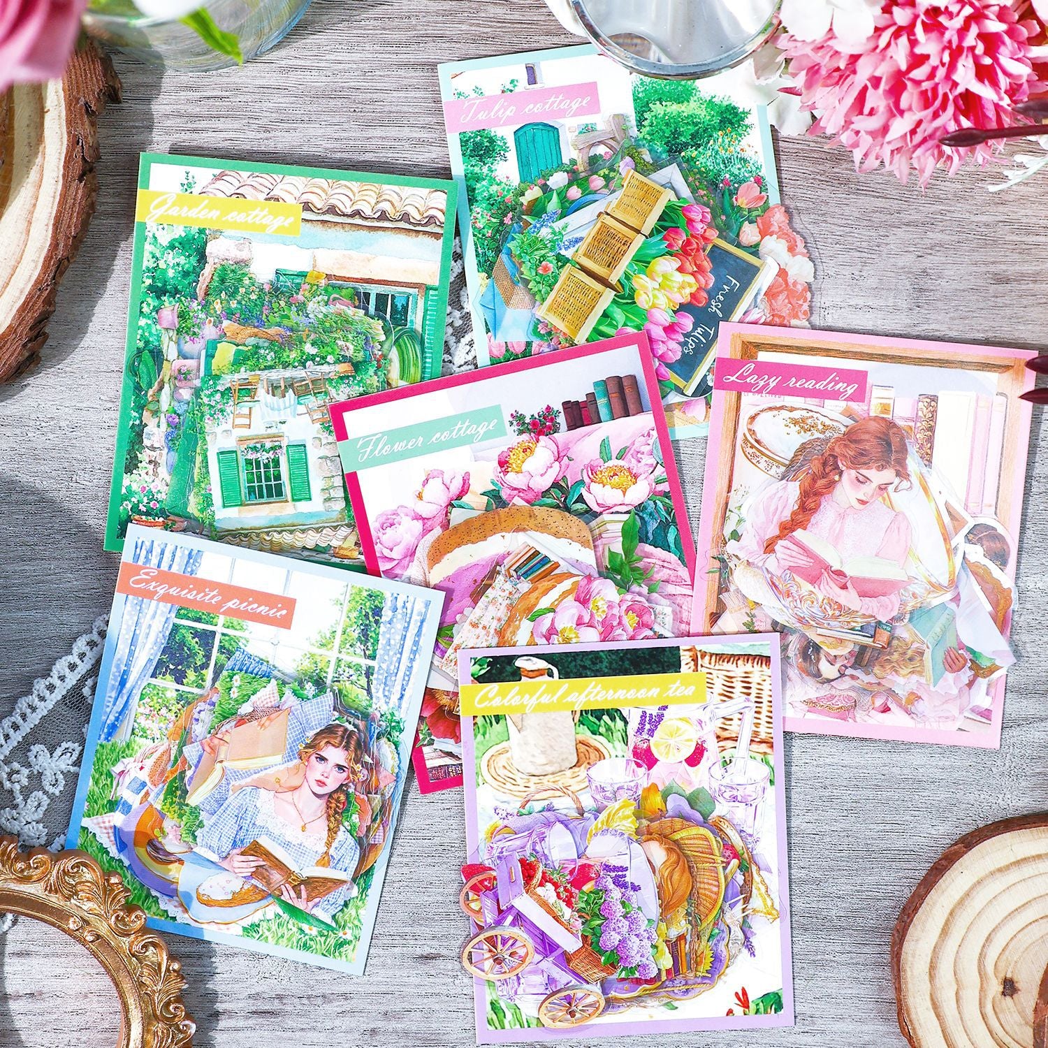 0428 Rendezvous in Flower Season Series Sticker -25Pcs each pack