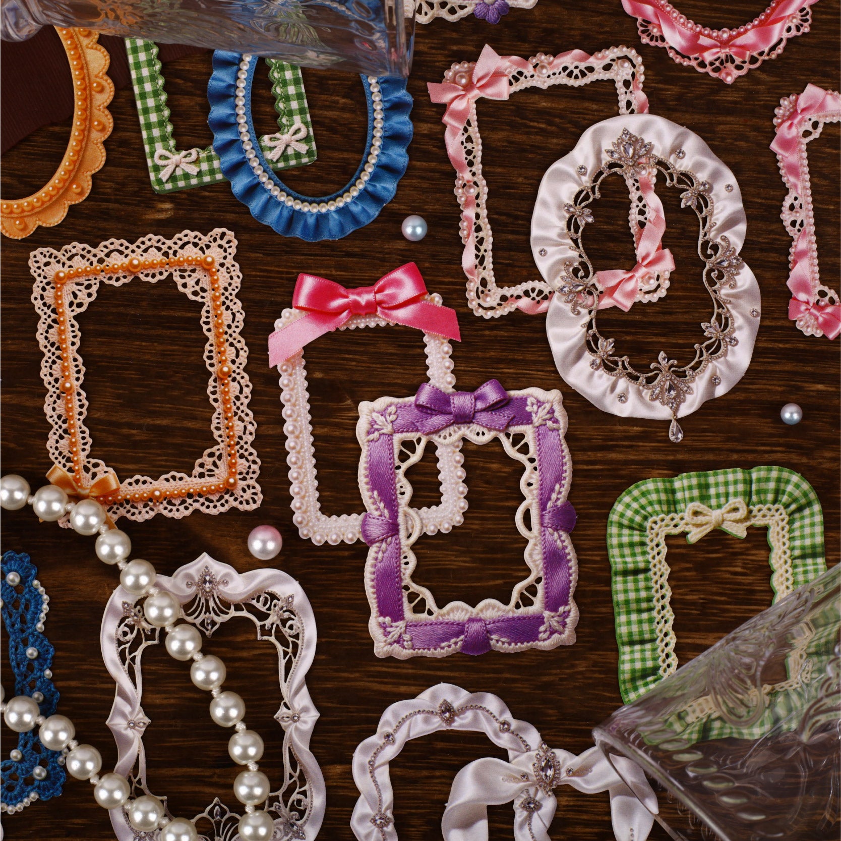 Ribbon Dreams Frame Cardstock Stickers -8Pcs each pack