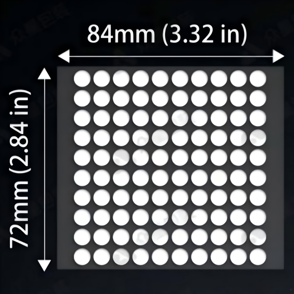 Round Acrylic Double-Sided Sticker, 100 Dots Per Sheet