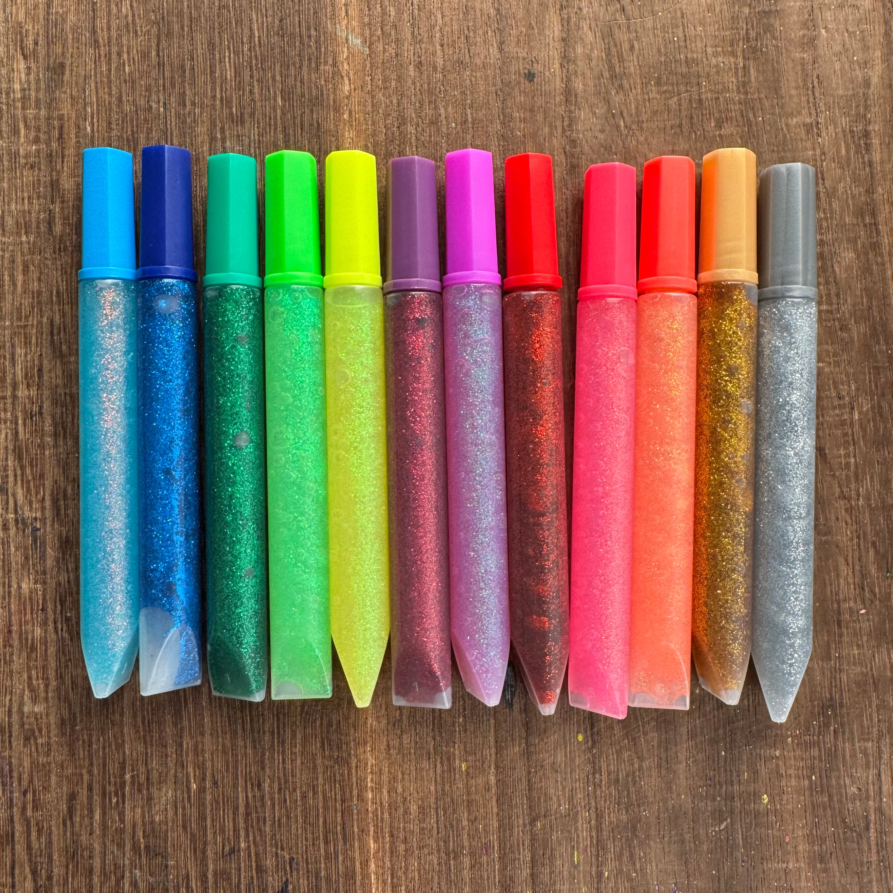 0630 Glitter glue pen 12 colors 1 set