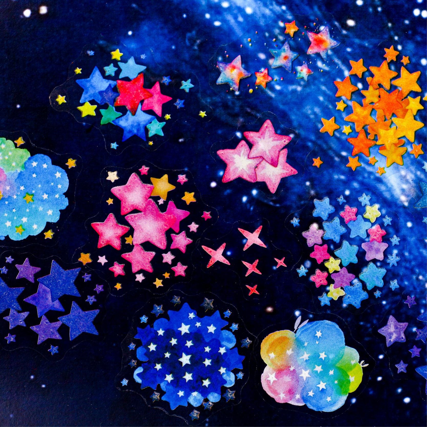 0327 Evening star Series Sticker -21Pcs each pack