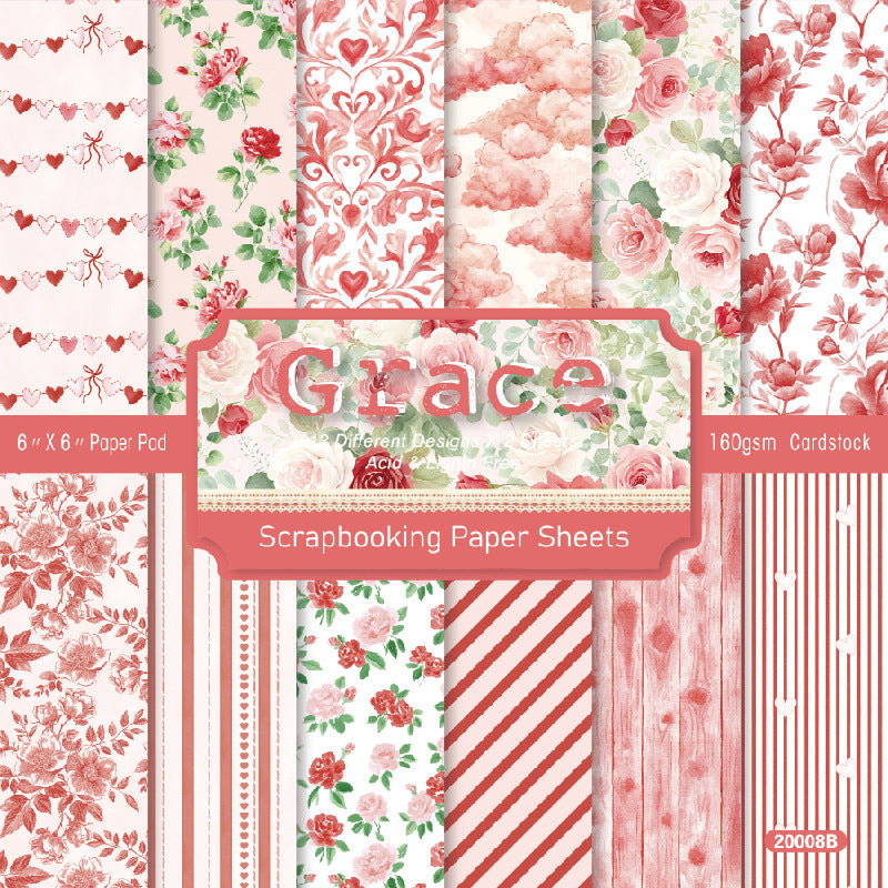 Grace background paper 20008B -24Pcs each pack