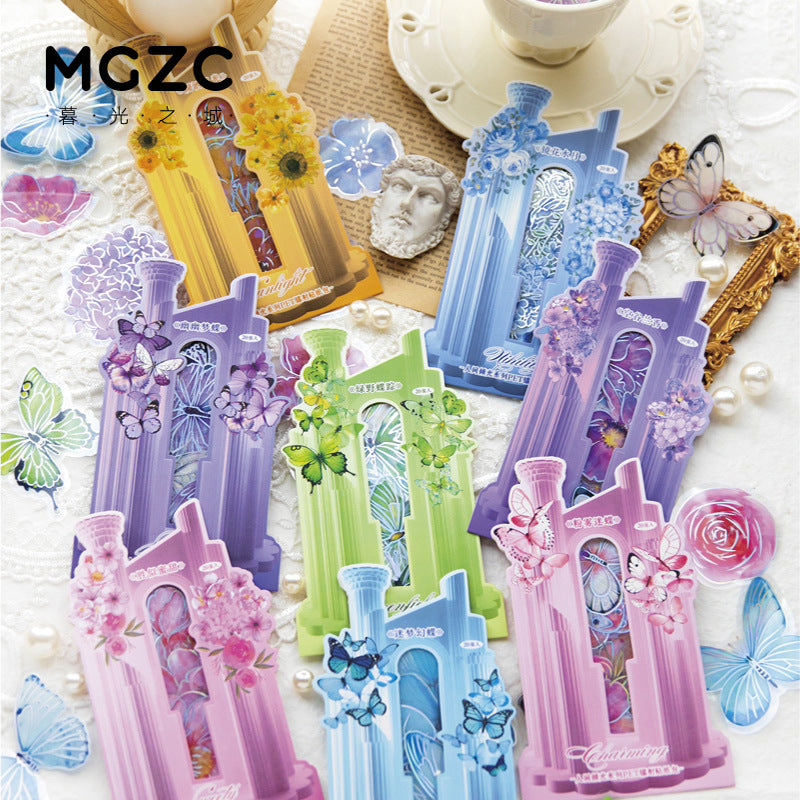 0506 Butterfly and flower PET Stickers -20Pcs each pack