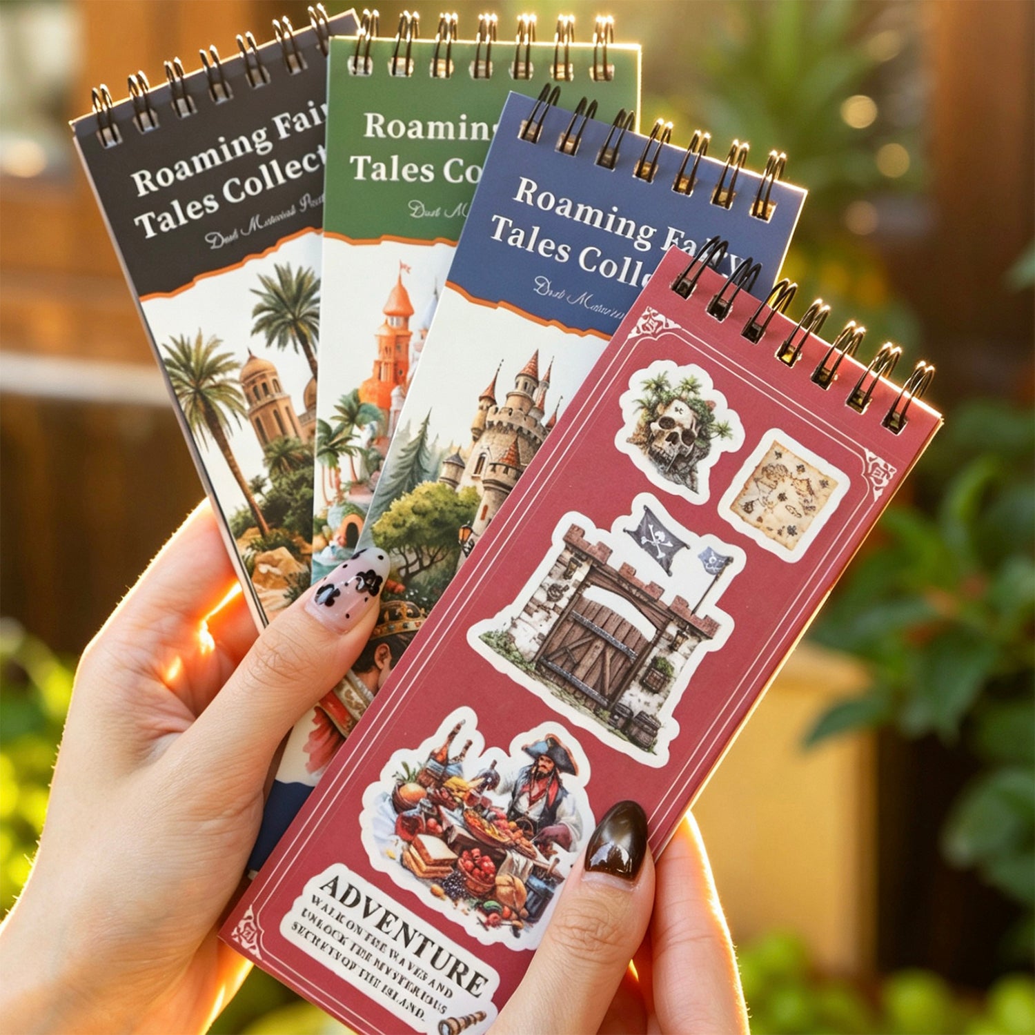 Roaming Fairy Tales Collection Sticker Book (PET & Washi) -20Pcs each pack