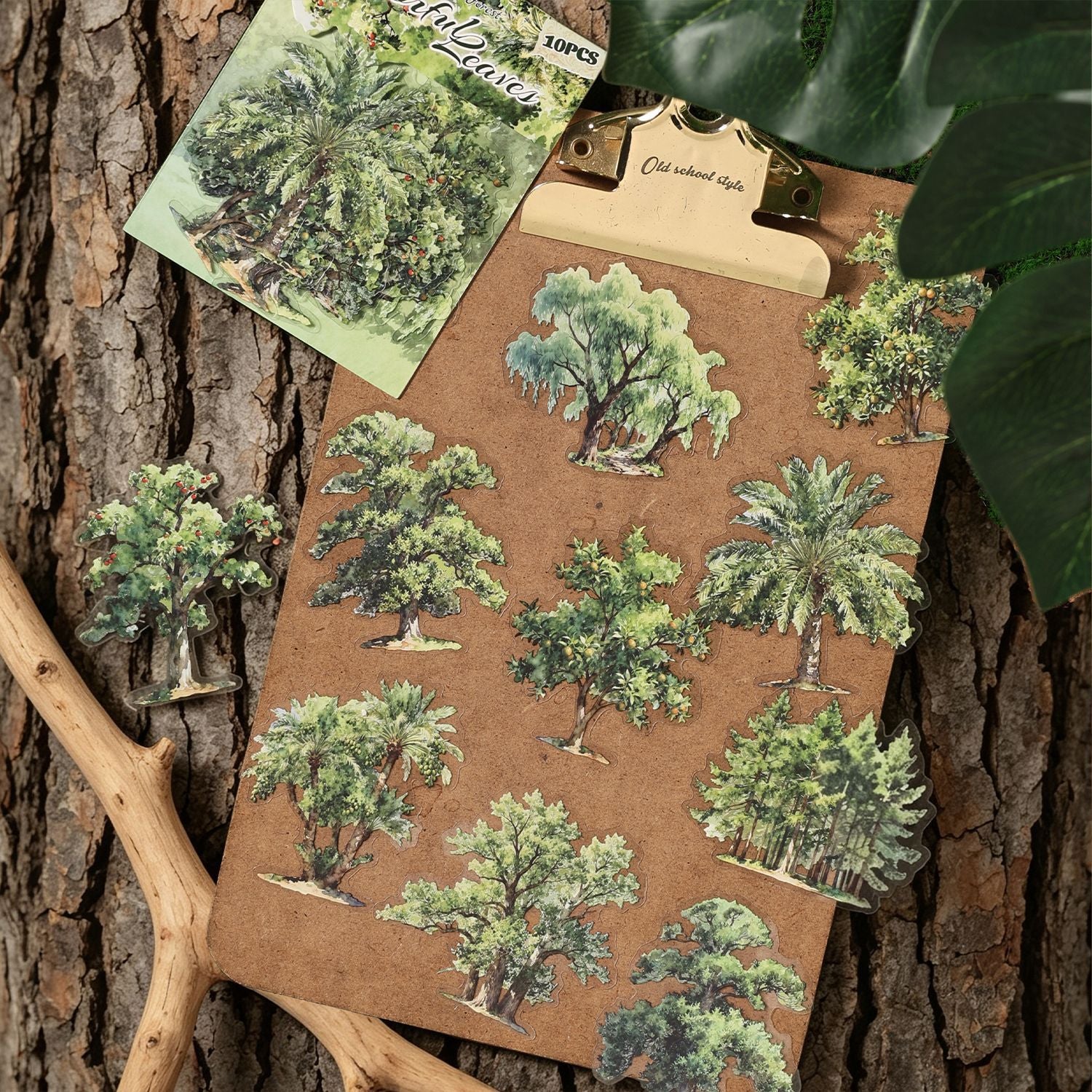 Forest PET Stickers -10Pcs each pack