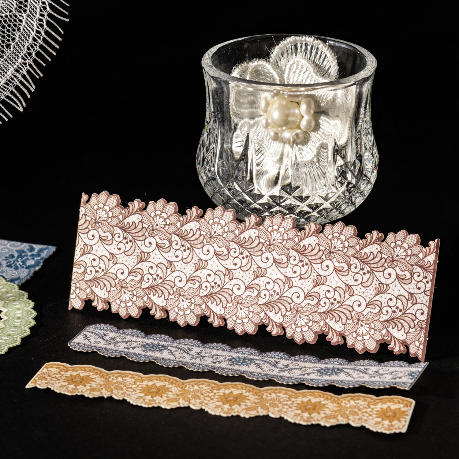 0621 Lace Solid Sticker -15Pcs each pack