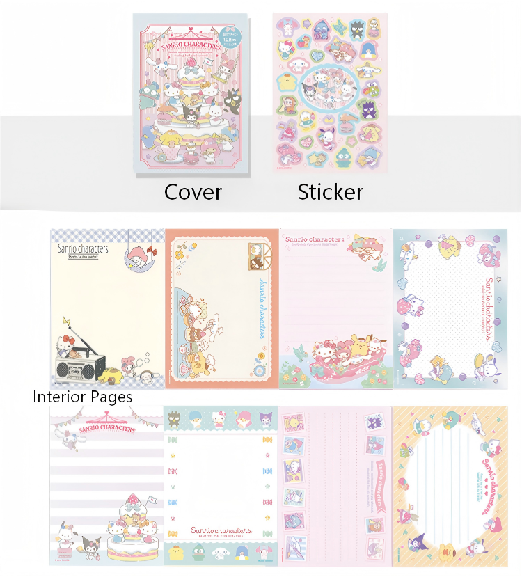 Sanrio Family Sticky Note Pad -128Pcs each pack