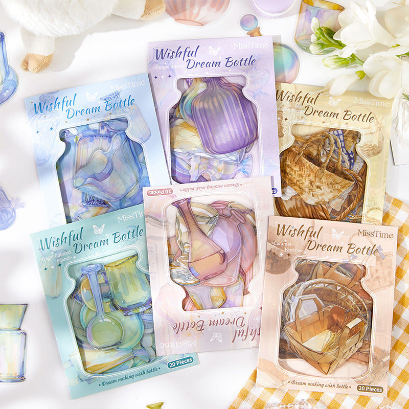 0731 Bottle PET Sticker -20Pcs each pack