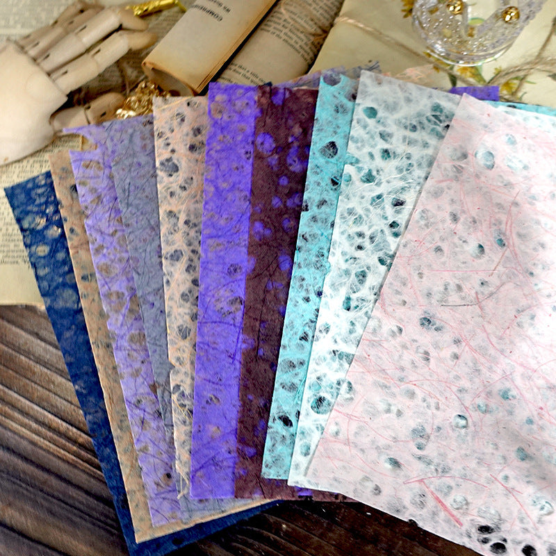 A5 Skeletonized Color Drop Paper -10Pcs each pack