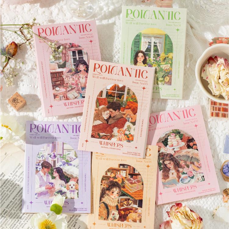 0314 Romantic Series PET & Washi Sticker -10Pcs each pack