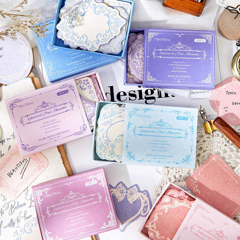 0324 Flower Floating Shadow Series Paper -20Pcs each pack