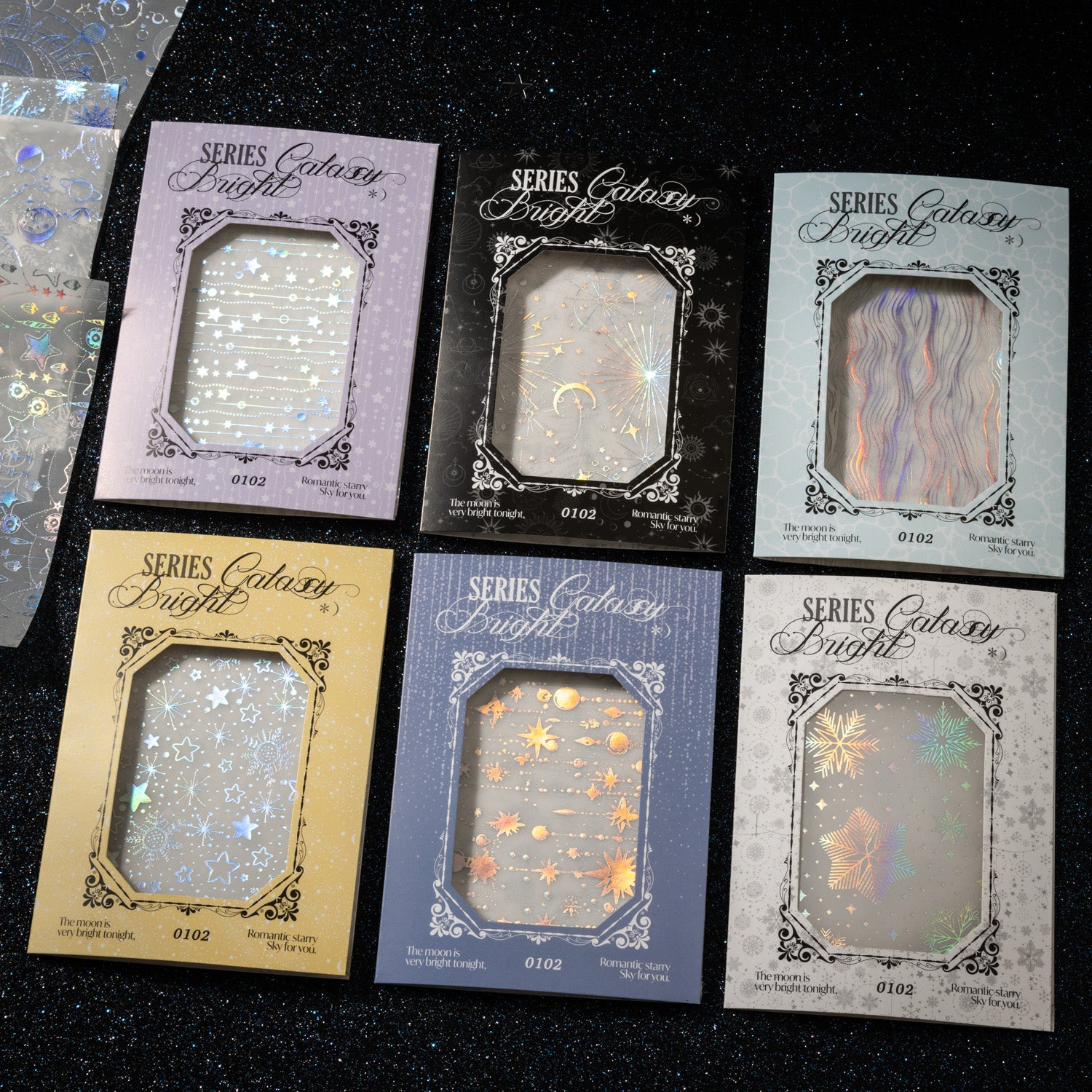 0408 Galaxy bright Series Paper -10Pcs each pack