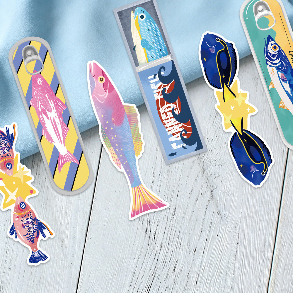 Fish Cardstock bookmark