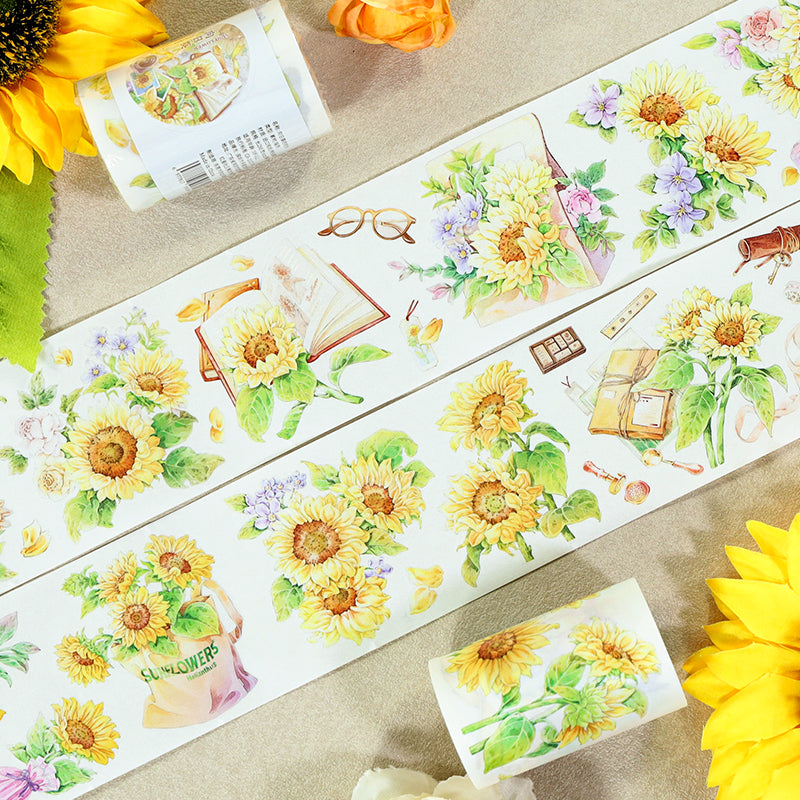 Sunflower Days pre-cut Washi Tape (6cm x 2m)