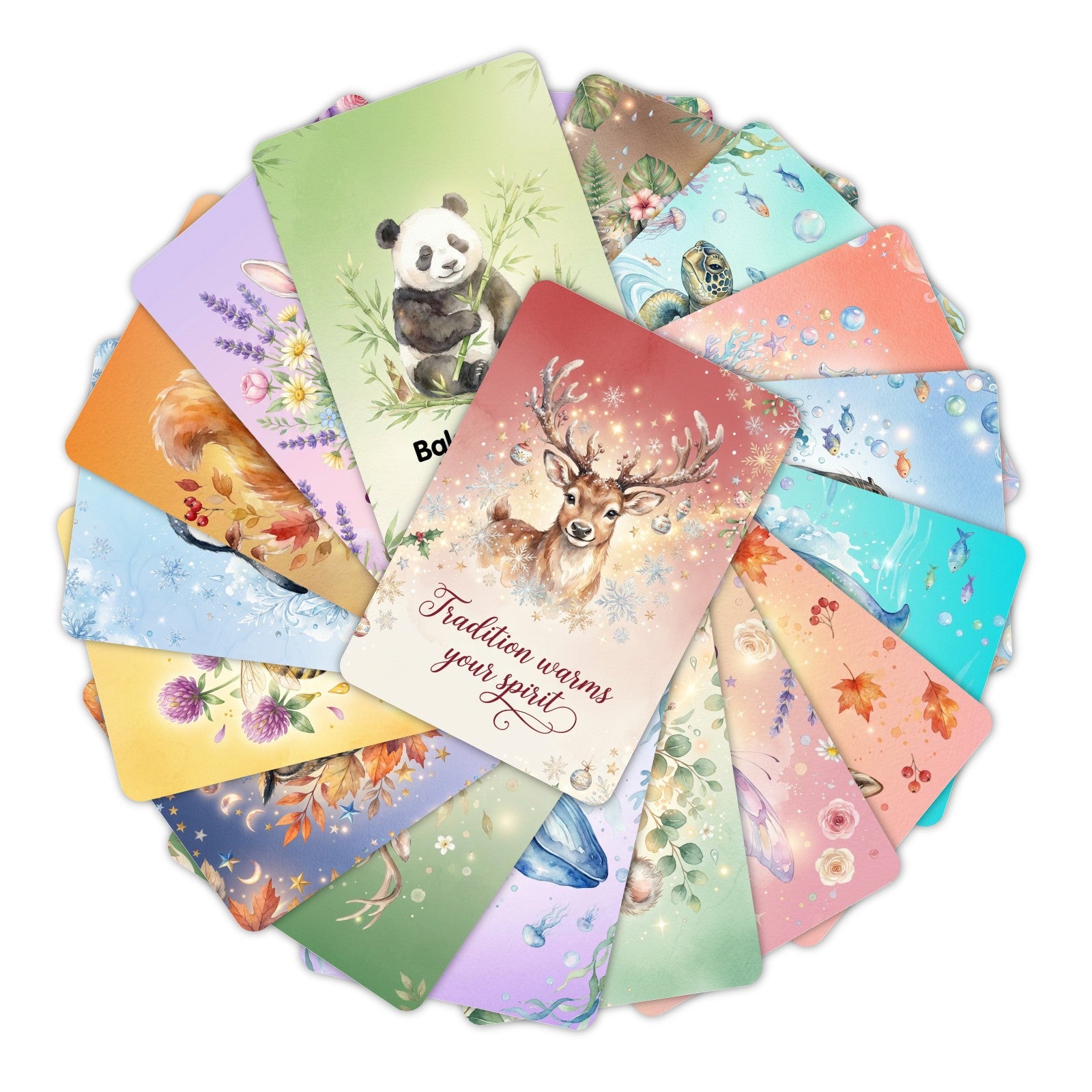 Inspirational Animals Cardstock 18pcs 2.36*3.5 inch