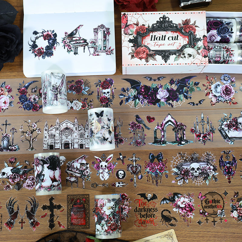 1113 Gothic aesthetics Tape Set *pre-cut