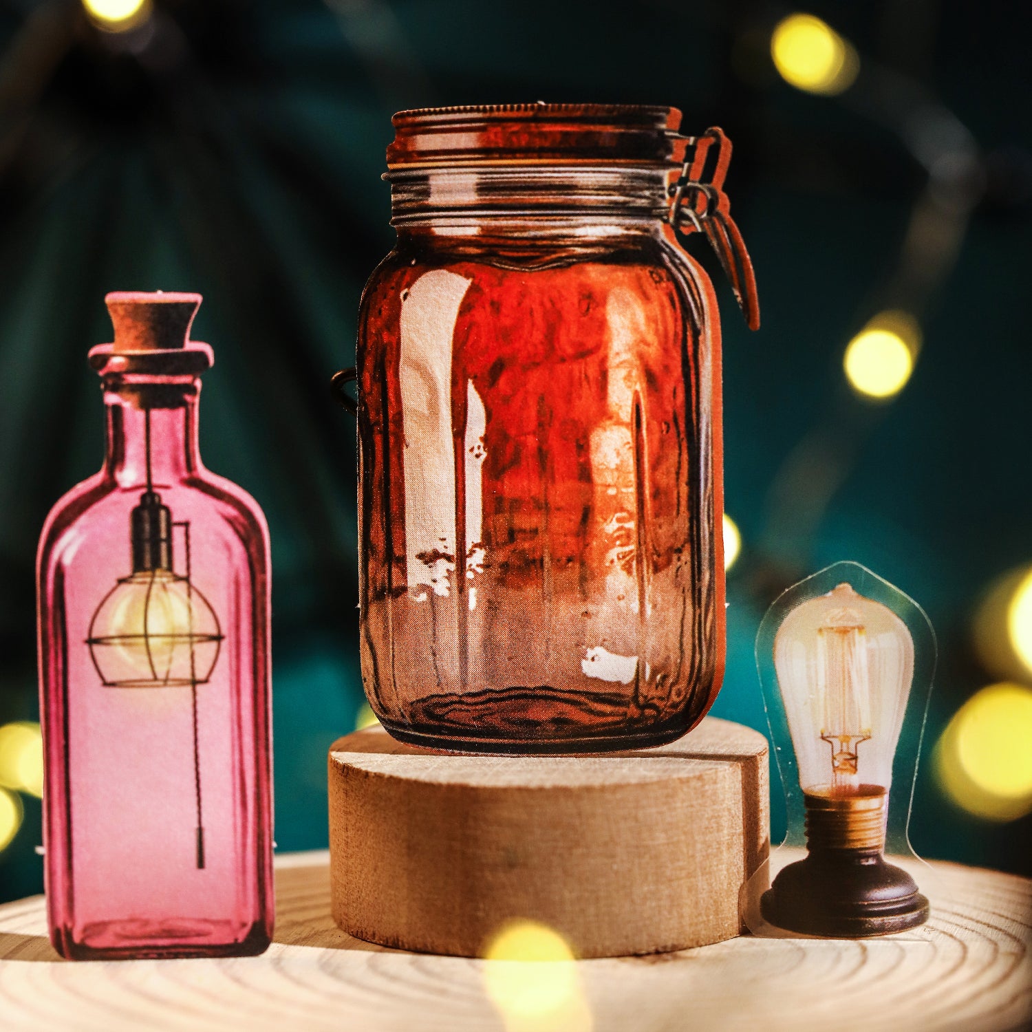 Starlight in a Bottle PET & Solid sticker -15Pcs each pack