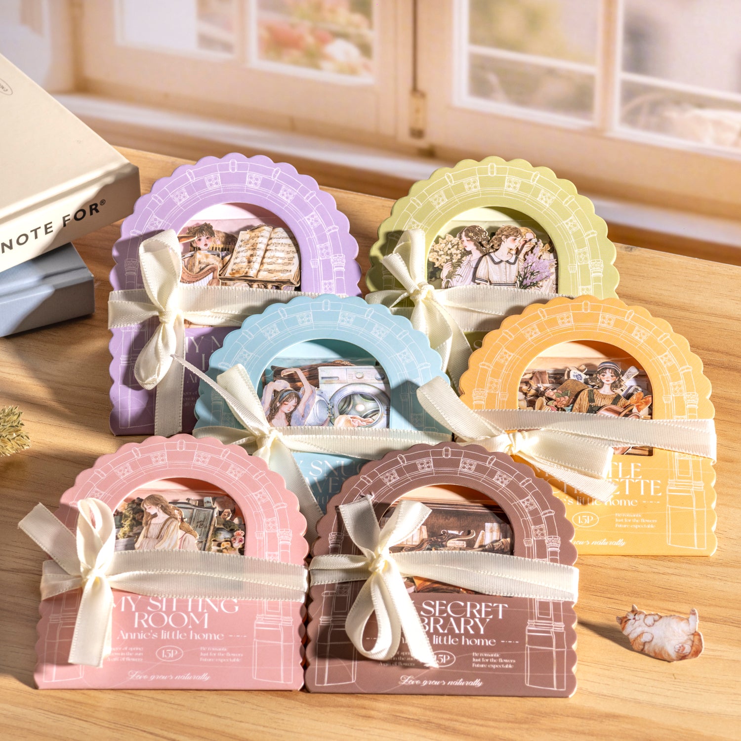 0426 Annie's Little Home Series cardstock Sticker -15Pcs each pack