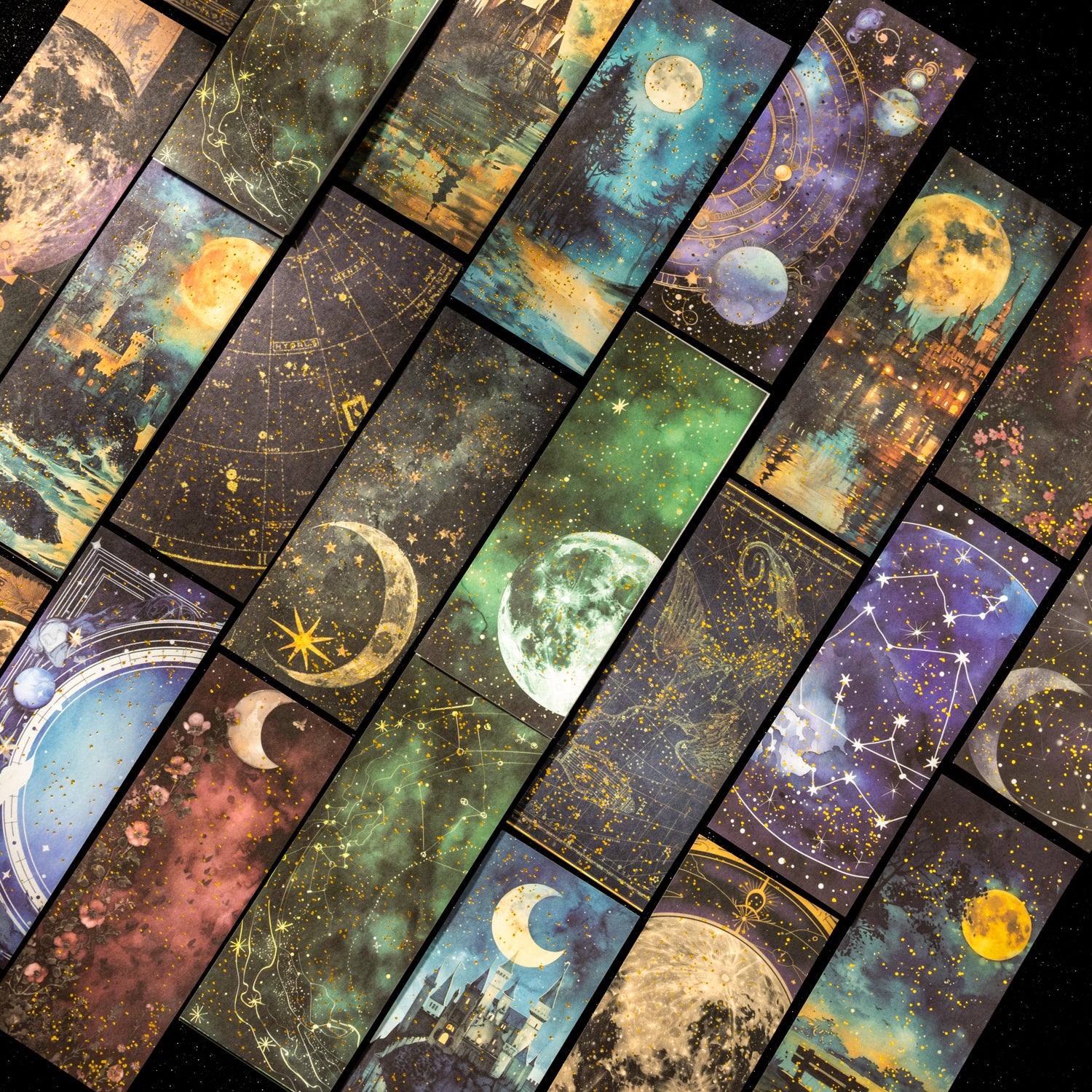 0520 Moon Shadow Gilded Series Paper -50Pcs each pack