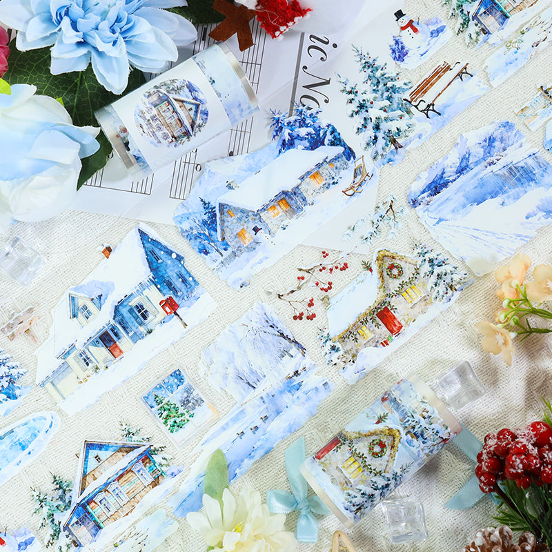 Winter Snow Scroll Tape -7cm*2m