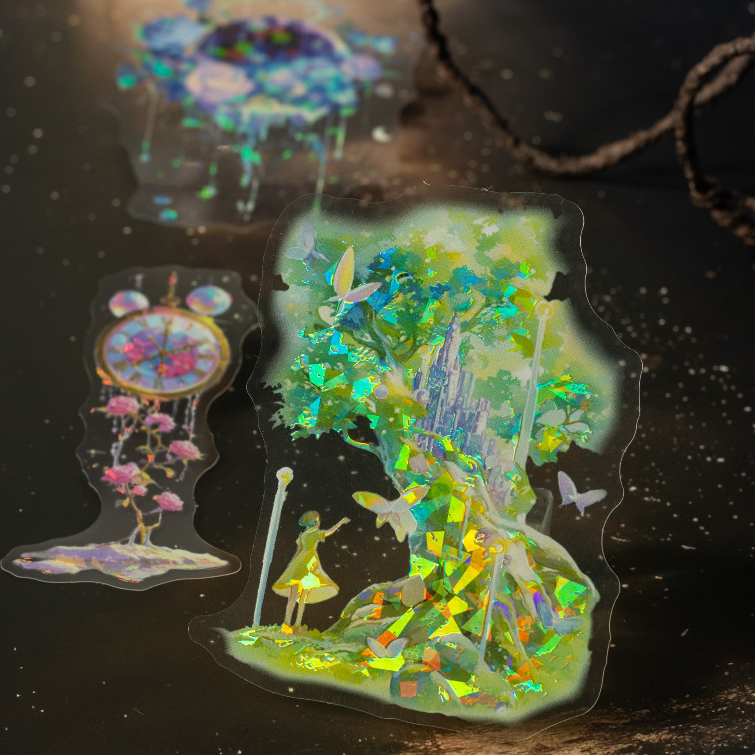 0914 Light in the forest PET Sticker -10Pcs each pack