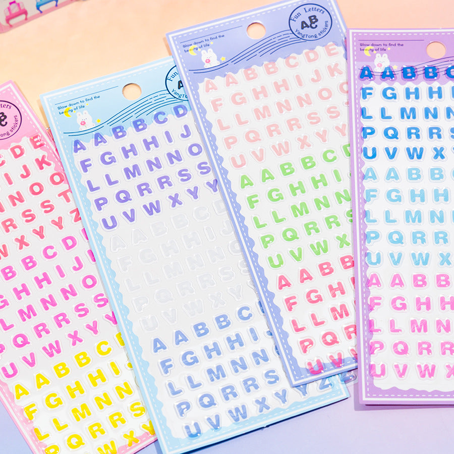 0813 Crystal letters Sticker -1Pcs each pack