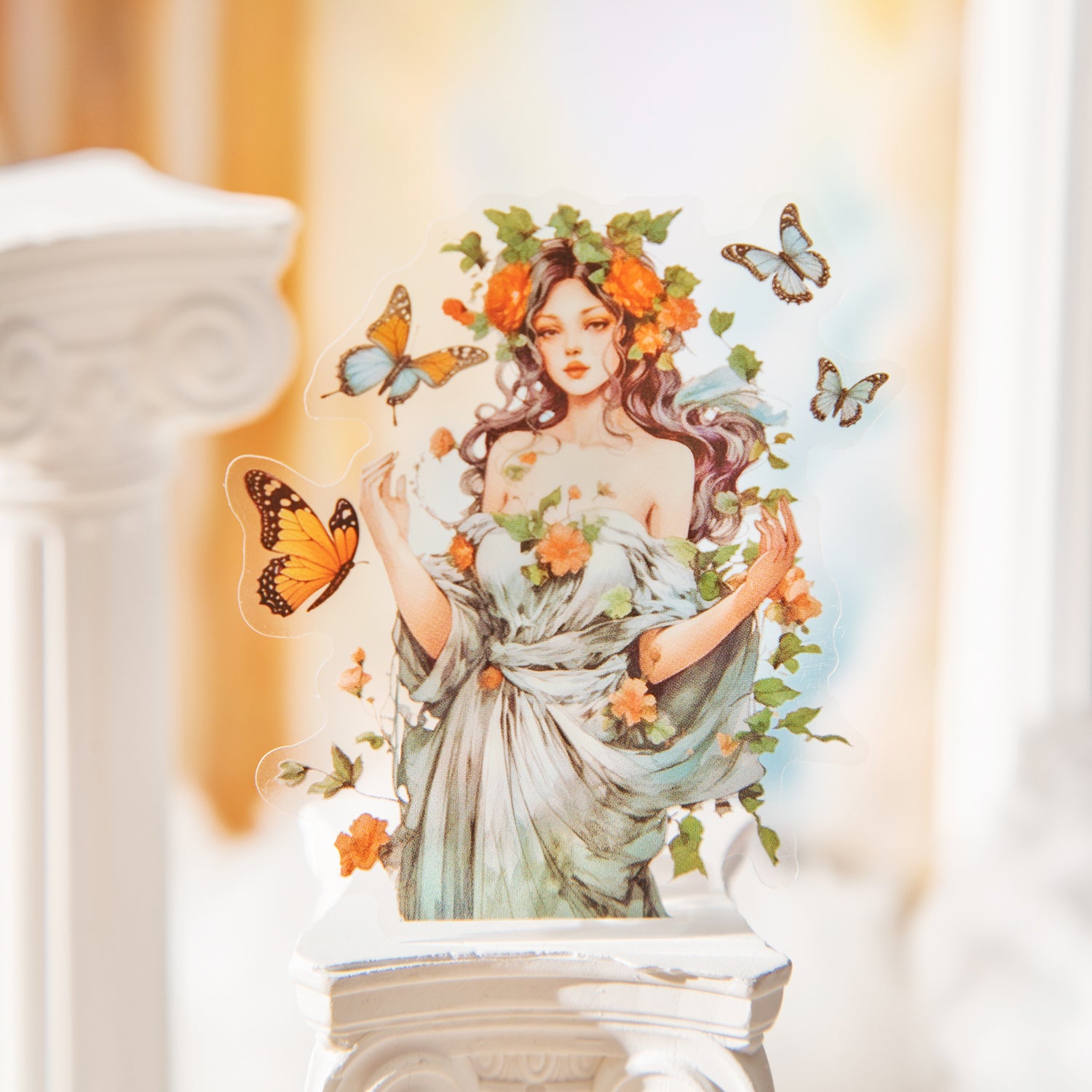 0826 Mythical goddess PET Sticker -15Pcs each pack