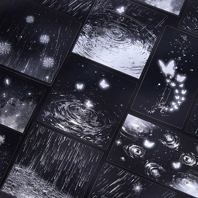 0709 Rainy day PET sticker -20Pcs each pack