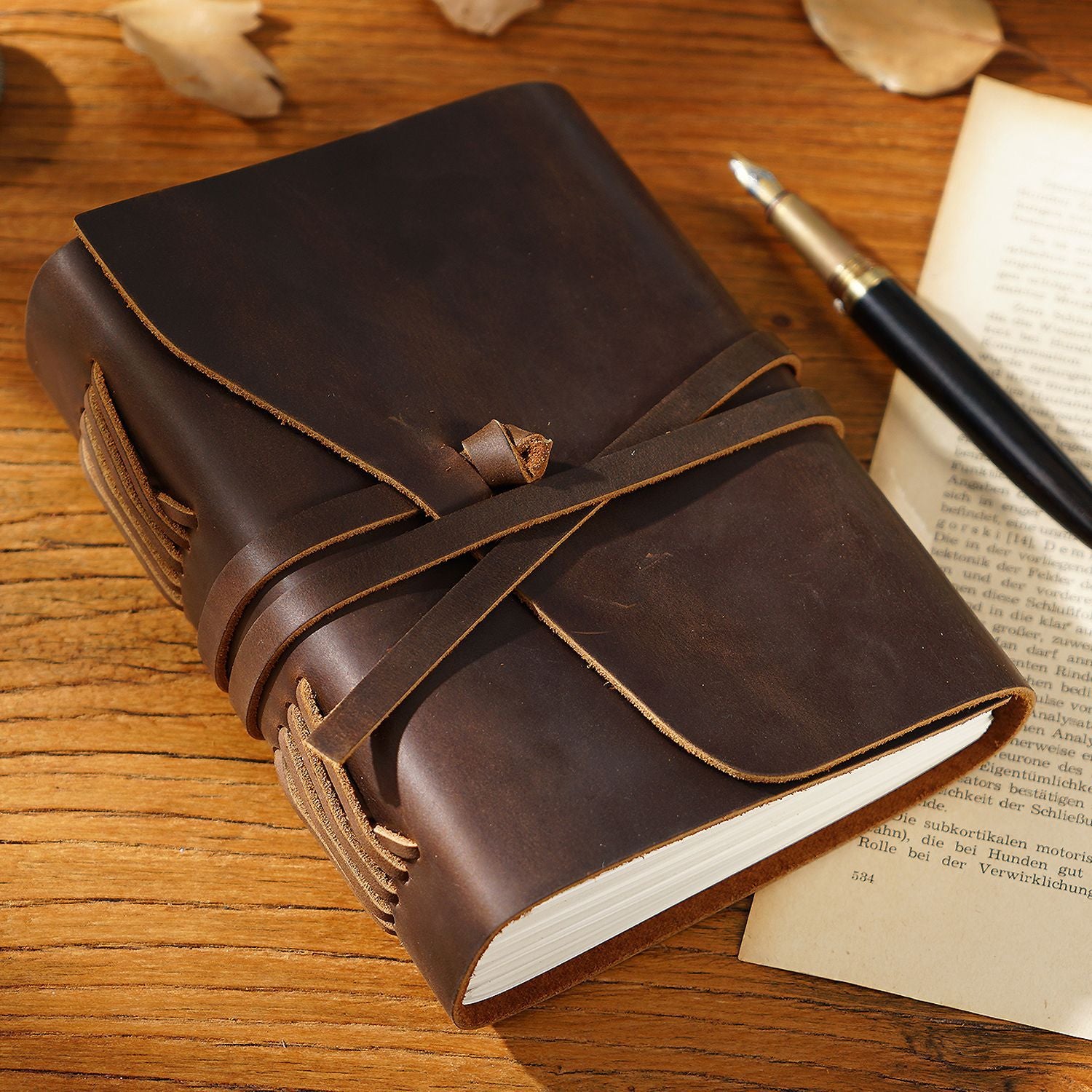 J-7- Handmade leather  journal