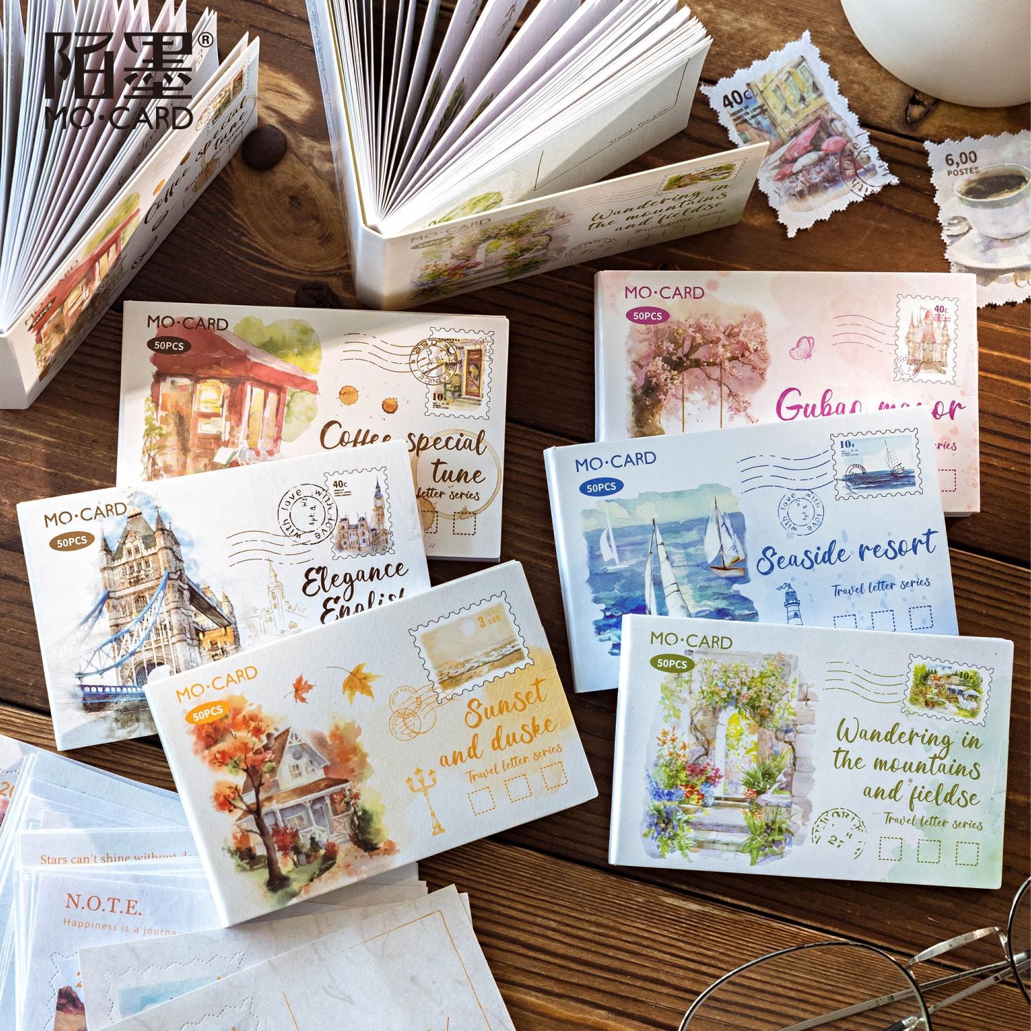 0510 Letter from the Journey Series Paper -50Pcs each pack