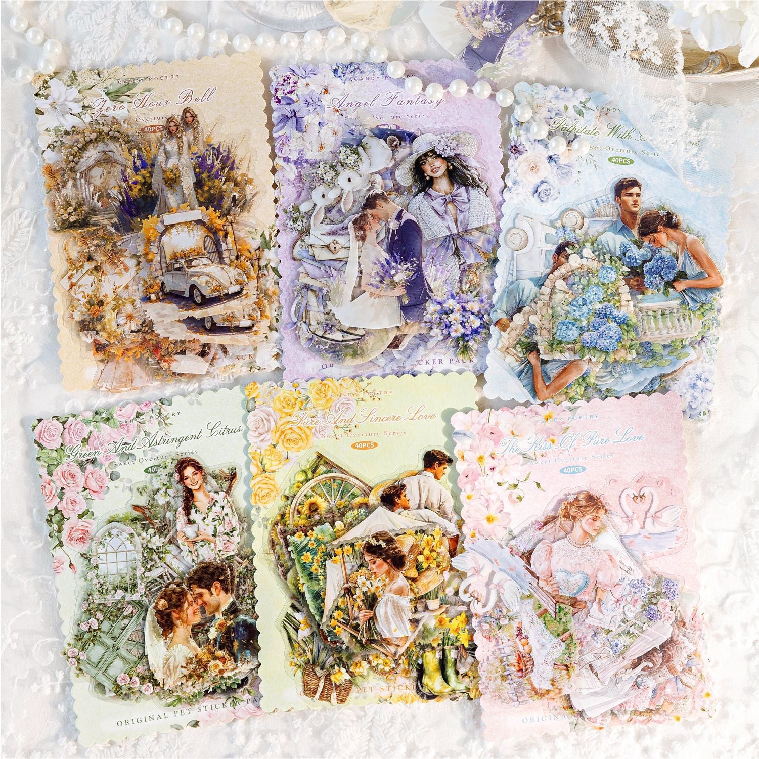 0313 Sweet Overture Series Sticker -40Pcs each pack