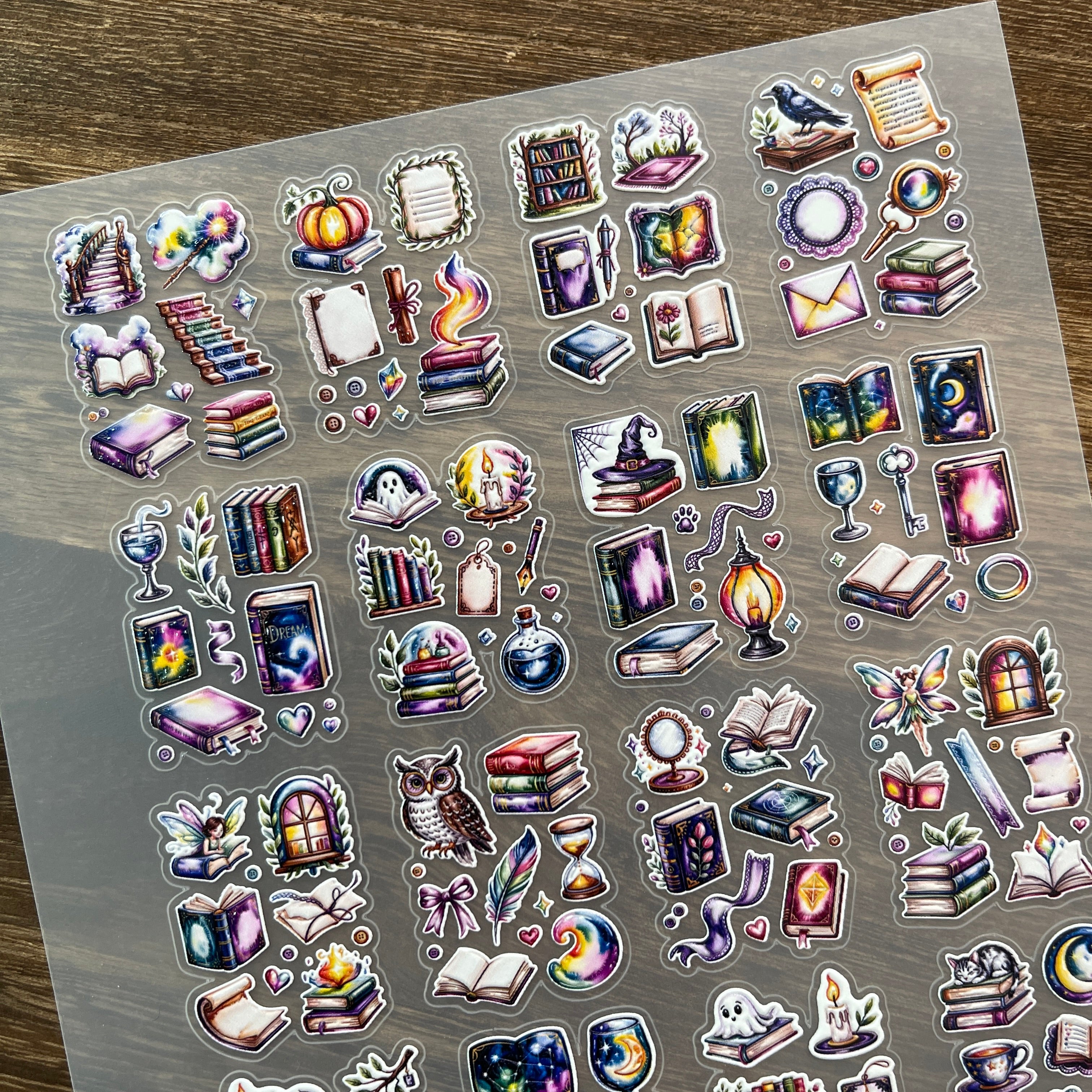 3D Magic book PET Stickers 1pcs