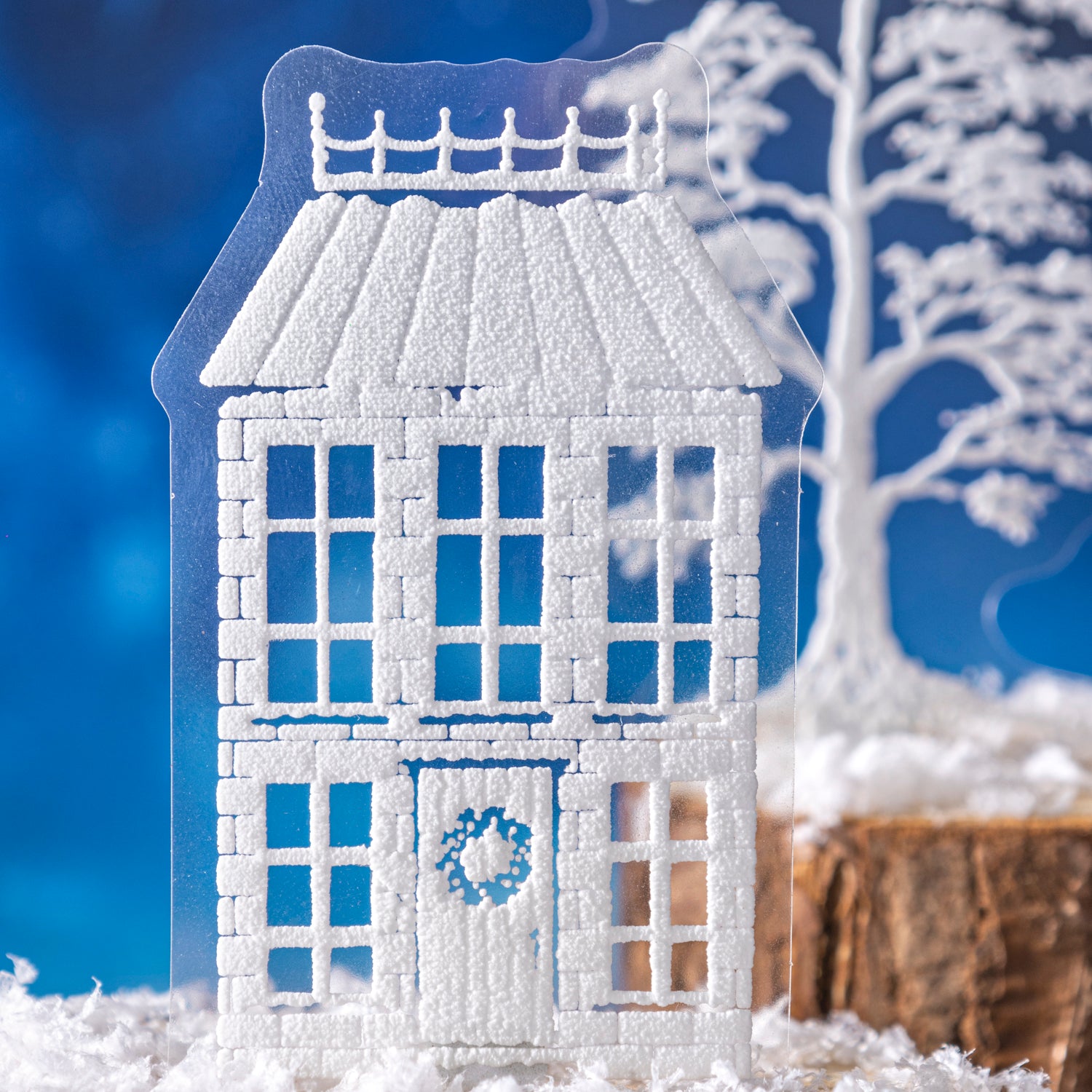 1129 Snow veils the world PET sticker -20Pcs each pack