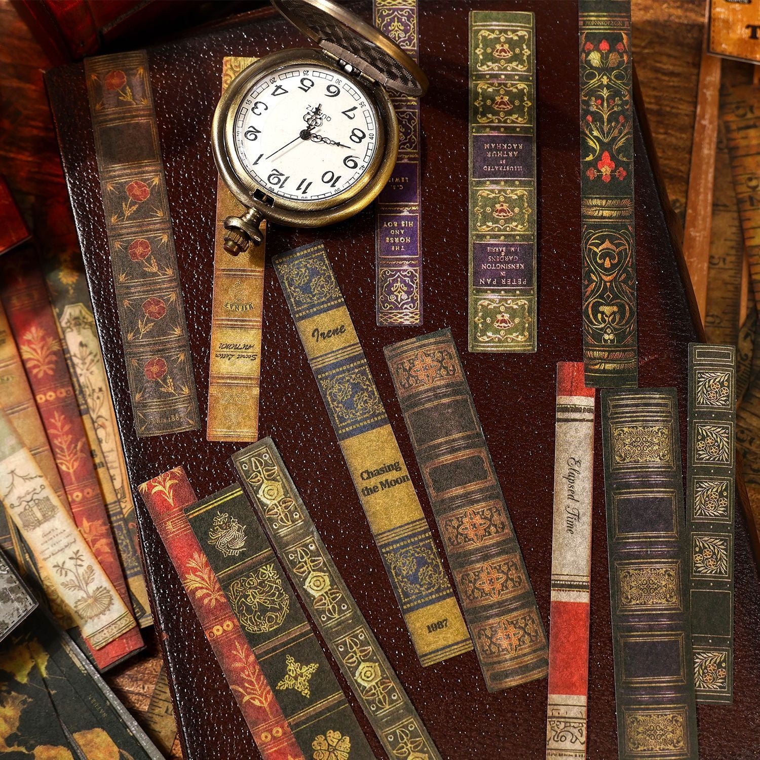 0506 Flower and Moon Digital Washi Stickers -40Pcs each pack