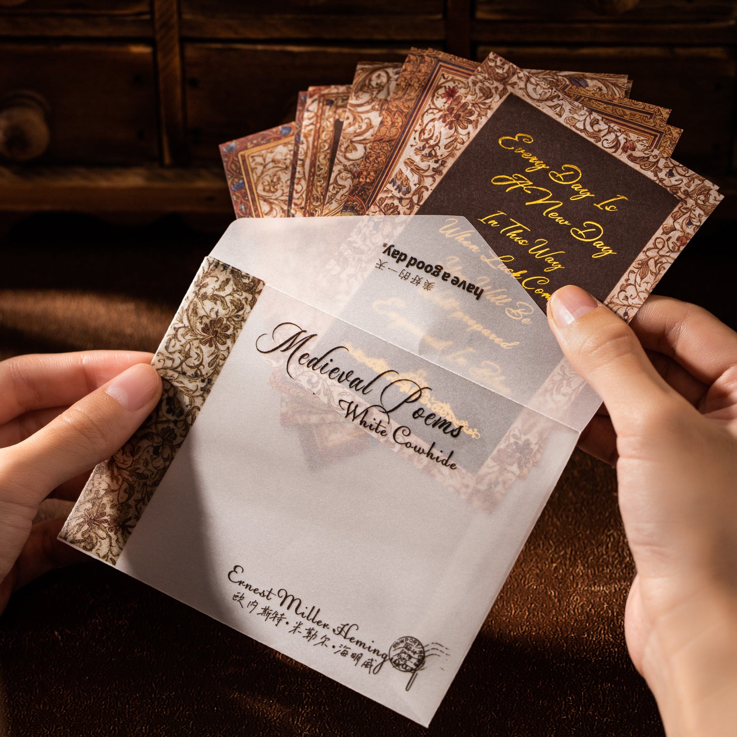 Medieval poetry Solid Paper -10Pcs each pack