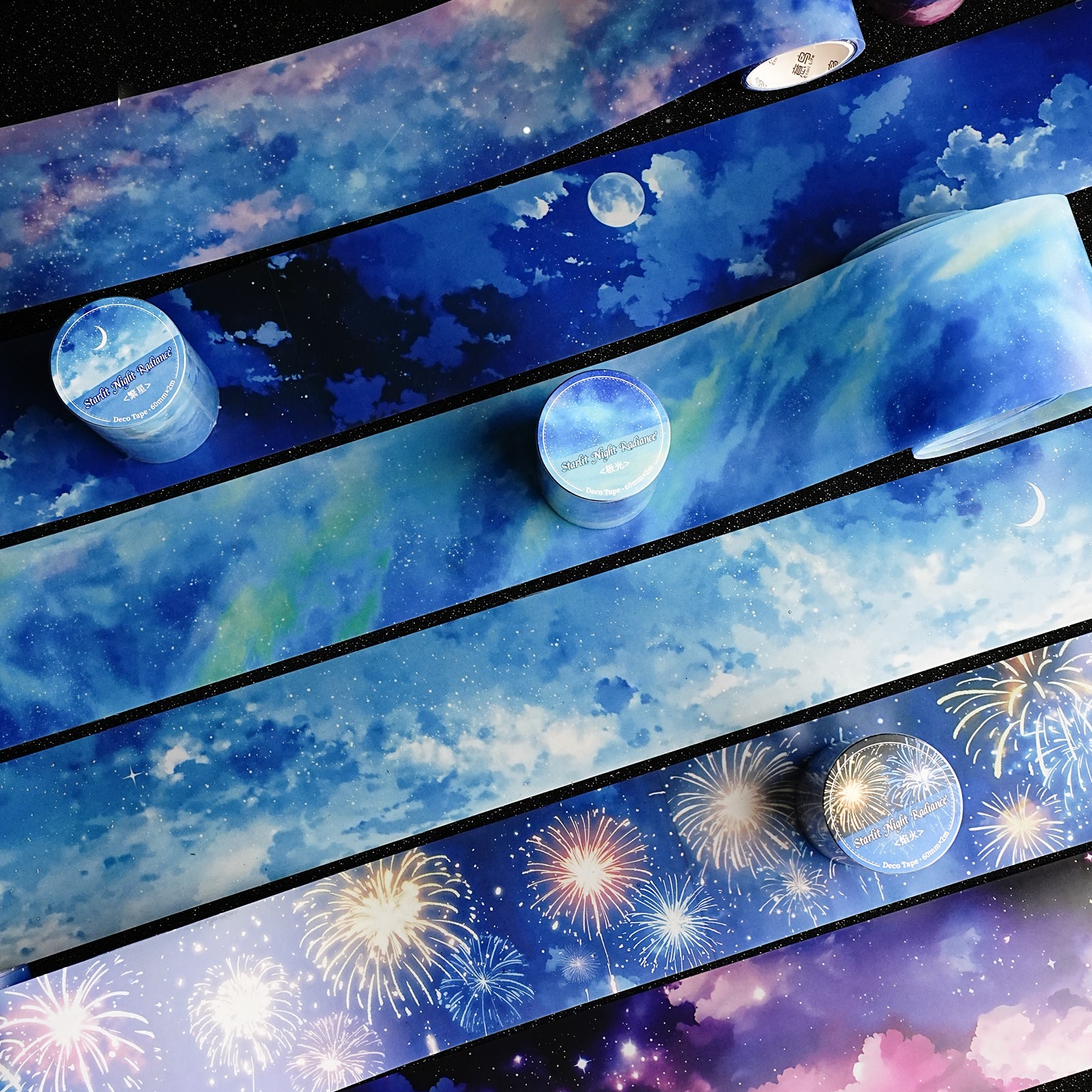 260122 Starlit Night Radiance PET Tape -6cm*2m