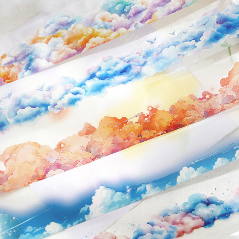 0530 Clouds PET tape *pre-cut -5CM*2M