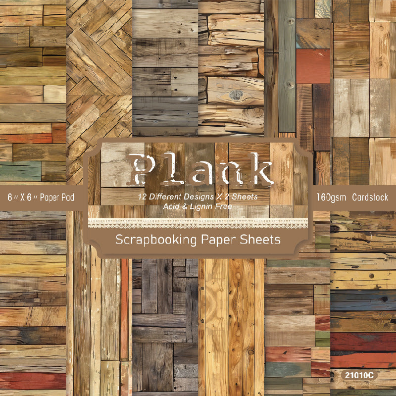 Plank Background Paper 21010C -24Pcs each pack