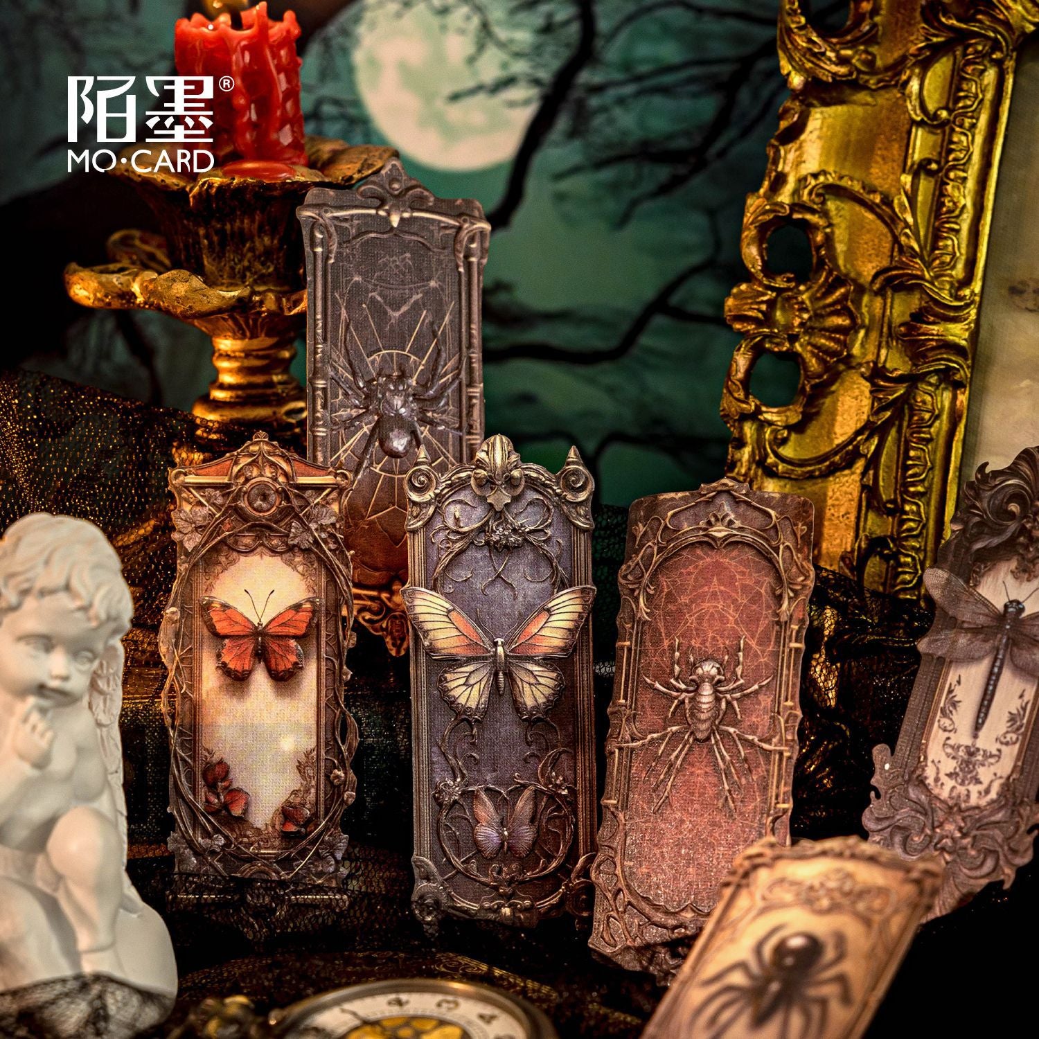 0411 Dark Legend Series Embossed die cut Sticker -20Pcs each pack