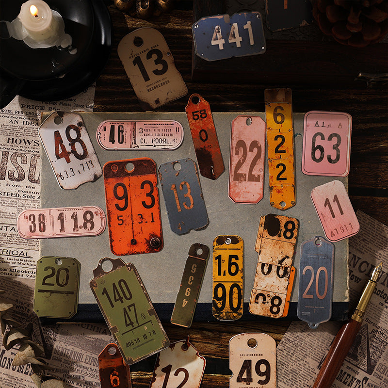 0414 Digital Deconstruction Series cardstock Sticker -25Pcs each pack