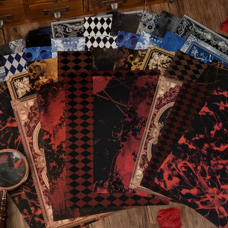 0927 Dark fairy tale paper -10Pcs each pack