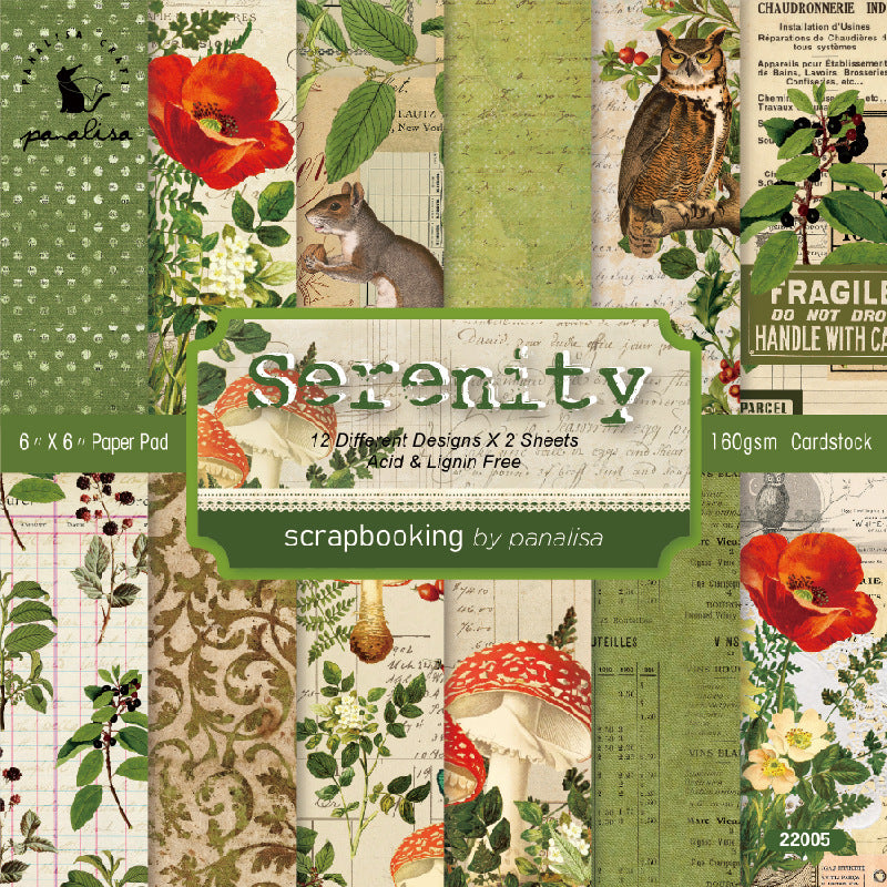 Serenity Background Paper 22005 -24Pcs each pack